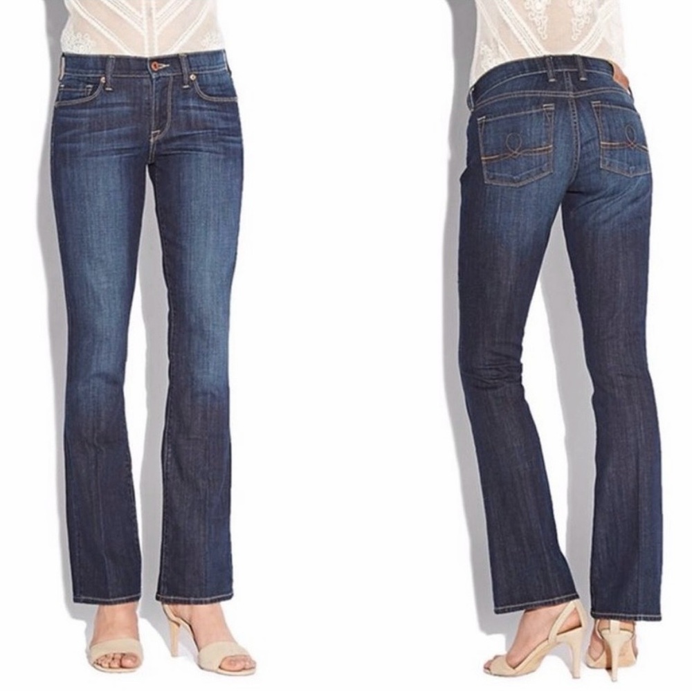 Lucky Brand Sofia Boot Jean 6/28 Ankle Dark Wash Classic Sexy Coquette‎ 90s Y2K